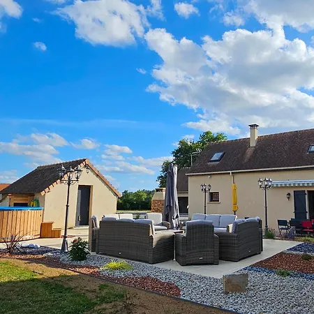 De Charme 12 Personnes Pres Du Mans Avec Piscine Chauffee - Fr-1-410-381 Feriehus Changé